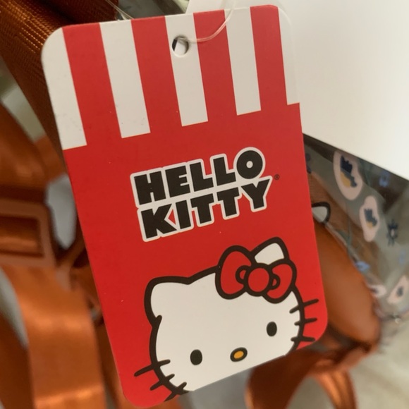 NWT Hello Kitty Clear Mini Backpack - All Over Floral Hello Kitty Print - Picture 2 of 11